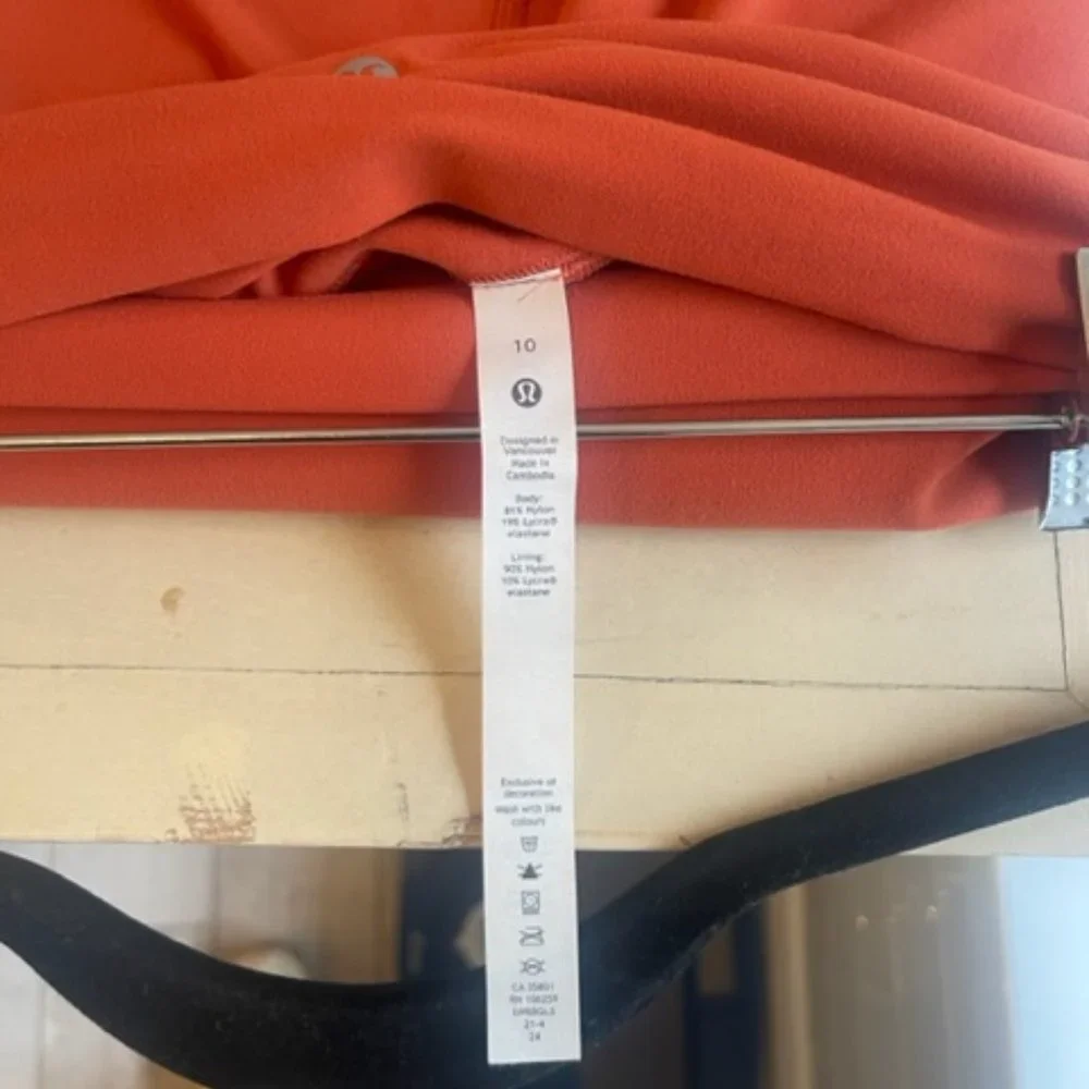 Lululemon  Leggings size 10 High Rise Pant  Canyon Orange